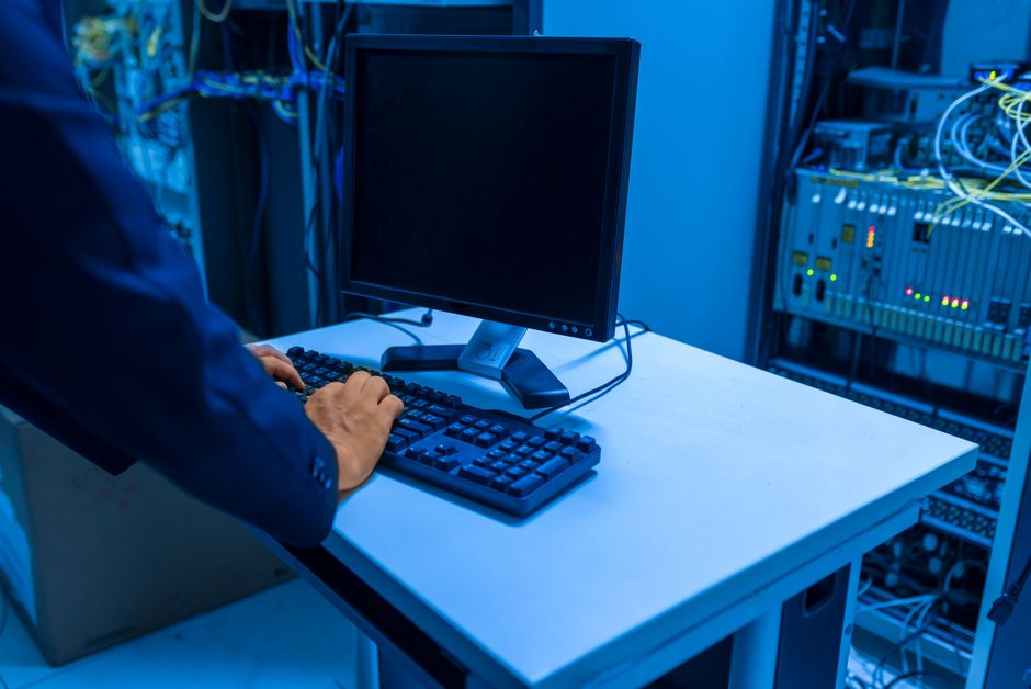 Managed service provider technician monitoring client systems from a network operations centre